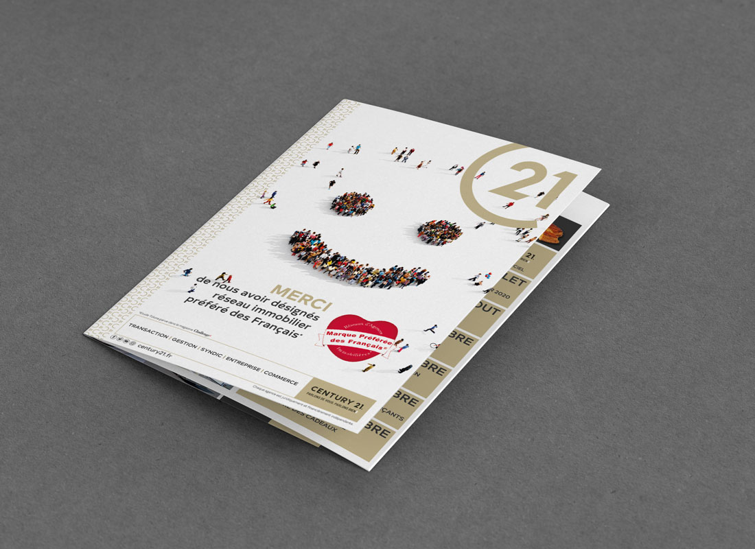 Plaquette promotionnelle agence immobilière